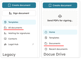 Legacy vs Docue Drive-2