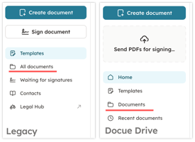 Legacy vs Docue Drive-2